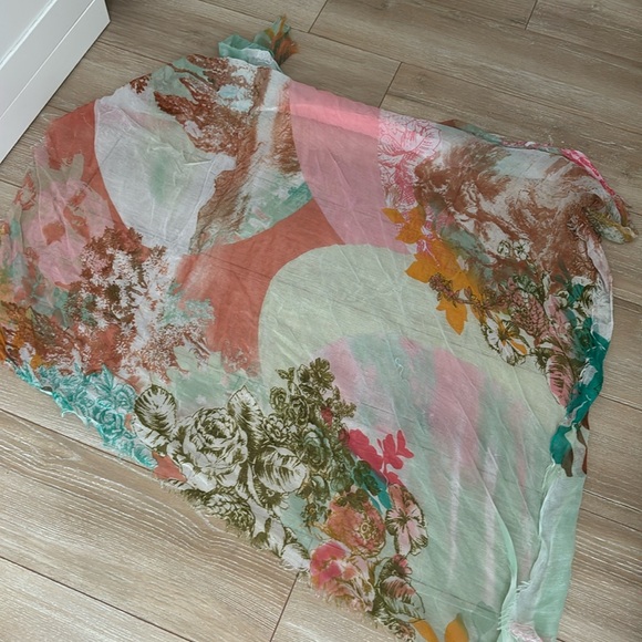 Bohemian Free People Colorful Wrap/Scarf - Picture 3 of 8